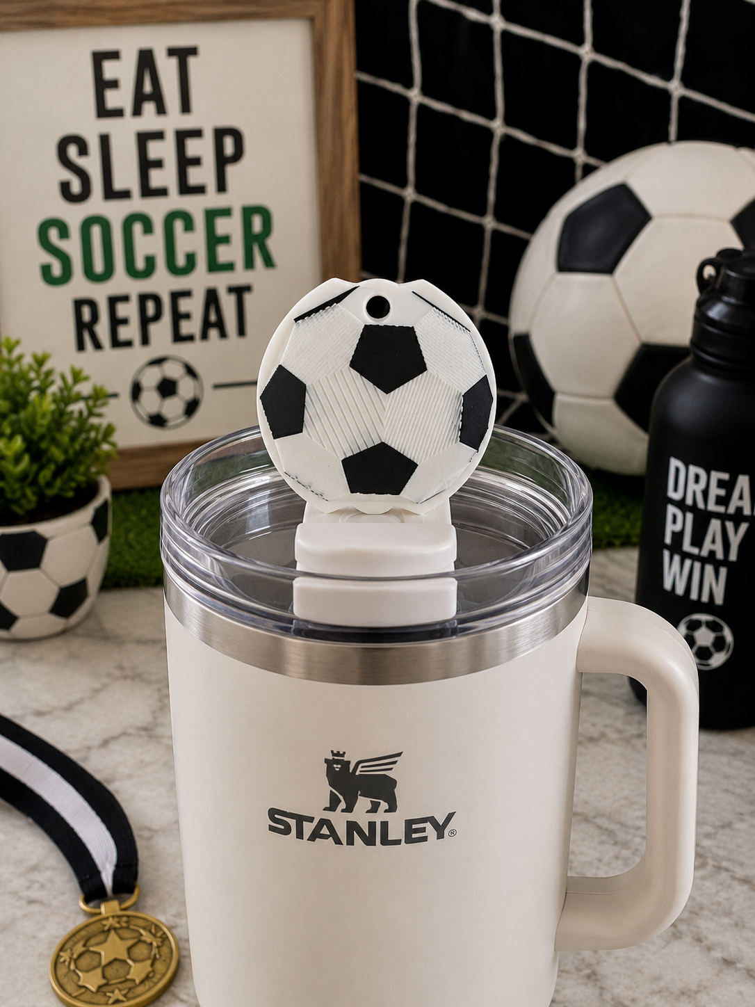 Soccer Straw Topper
