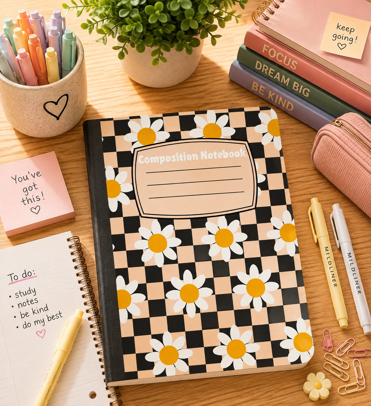 Checkered daisies