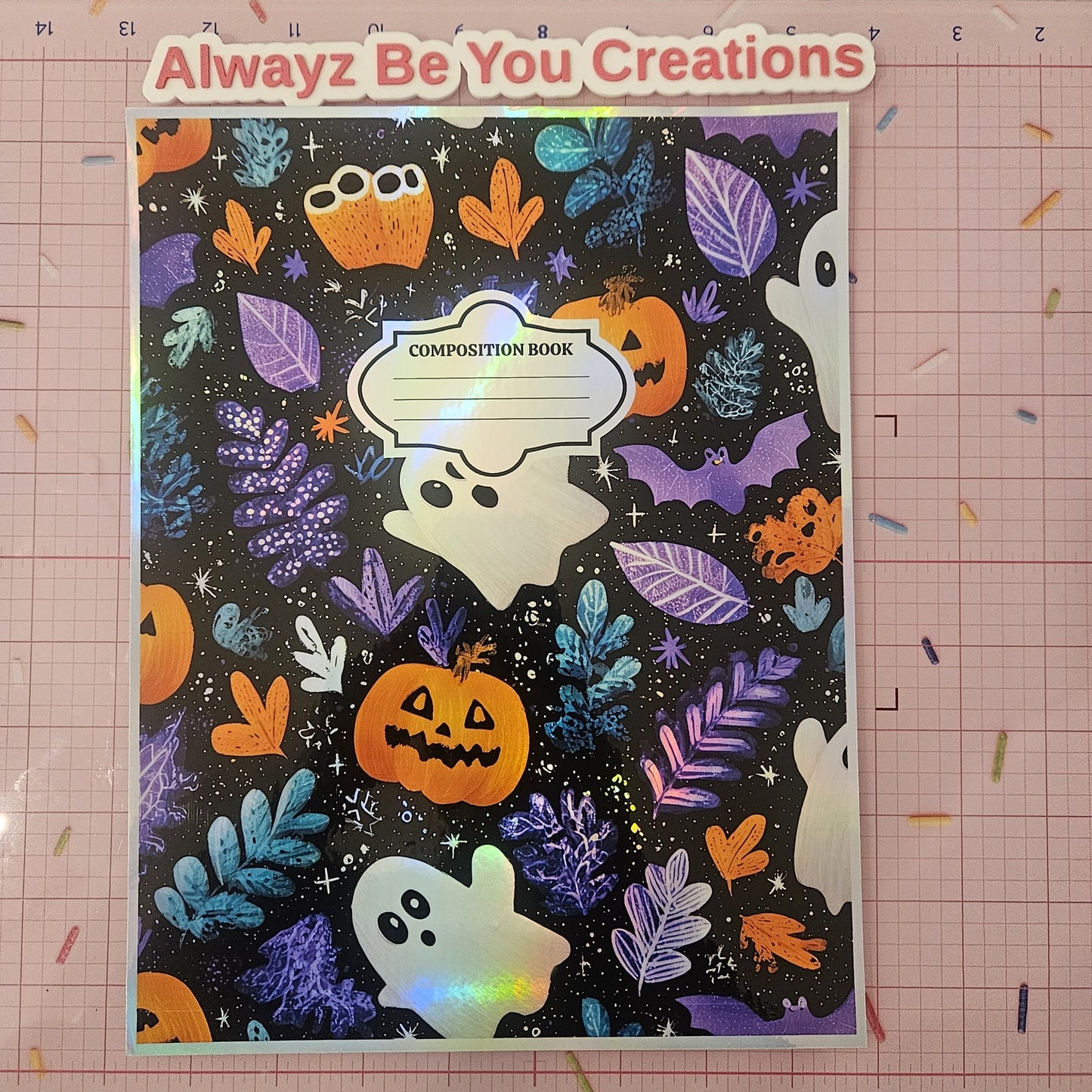 Purple Skelton or Spooky time Sticker ONLY