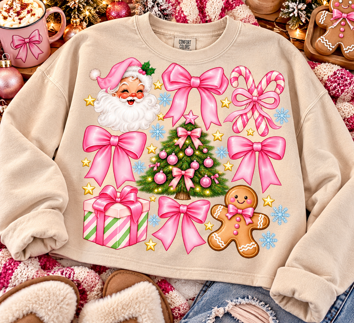 Pink Bow Christmas