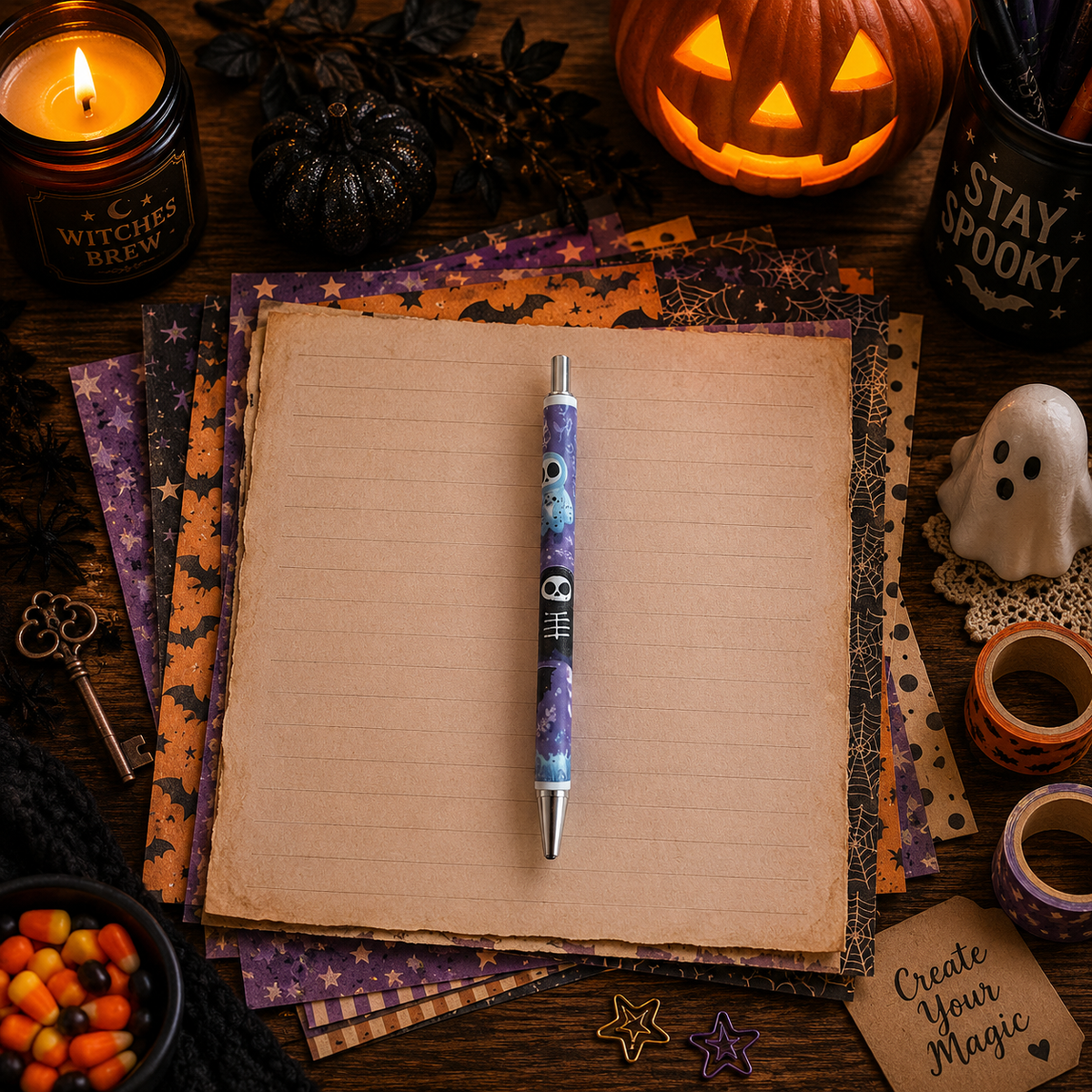 Halloween Themed Pens