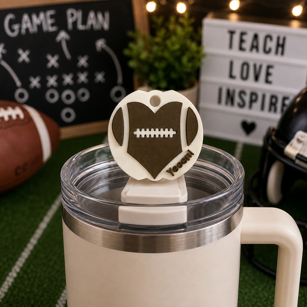 Custom Football Heart