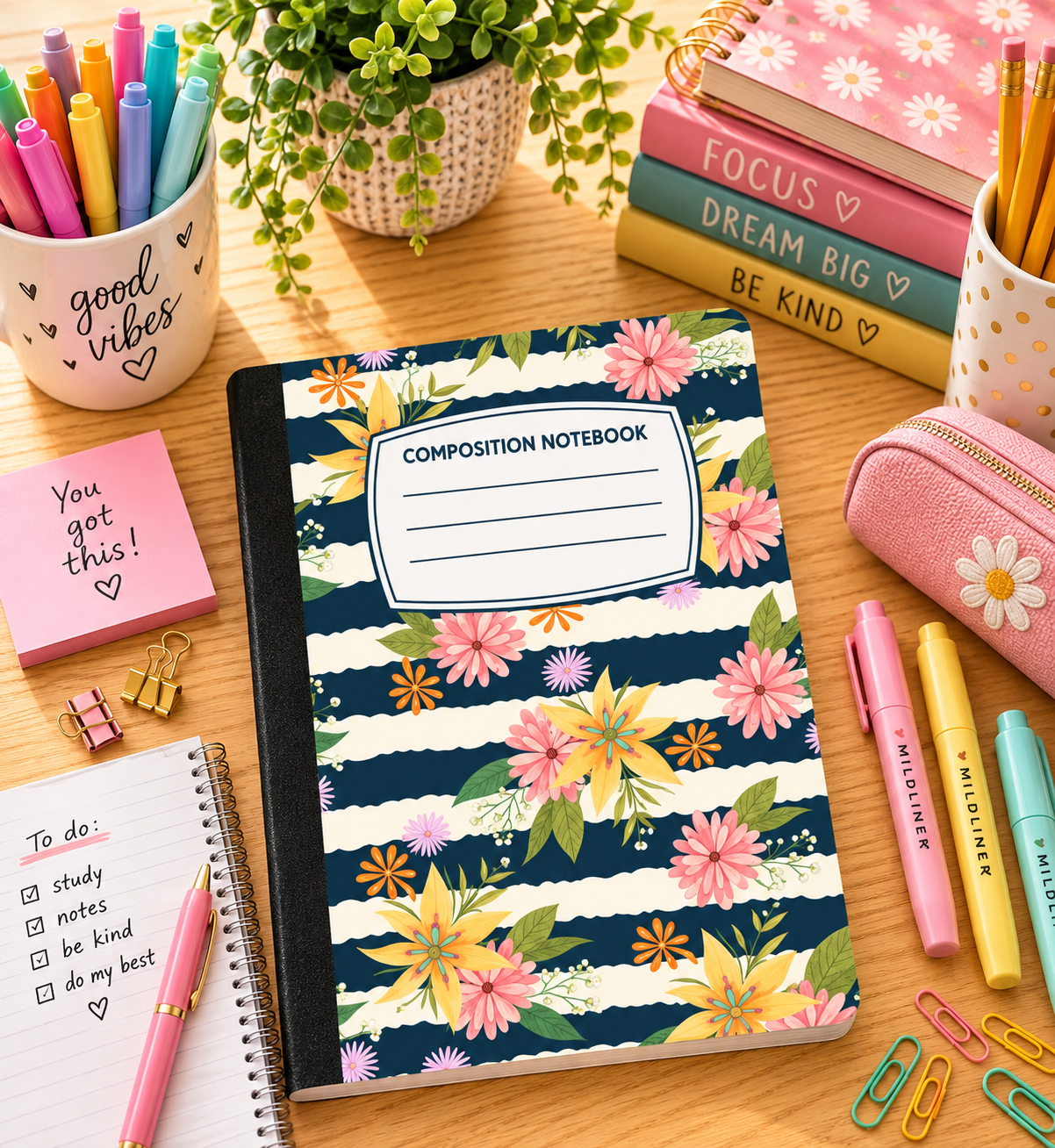 Flowers and stripes