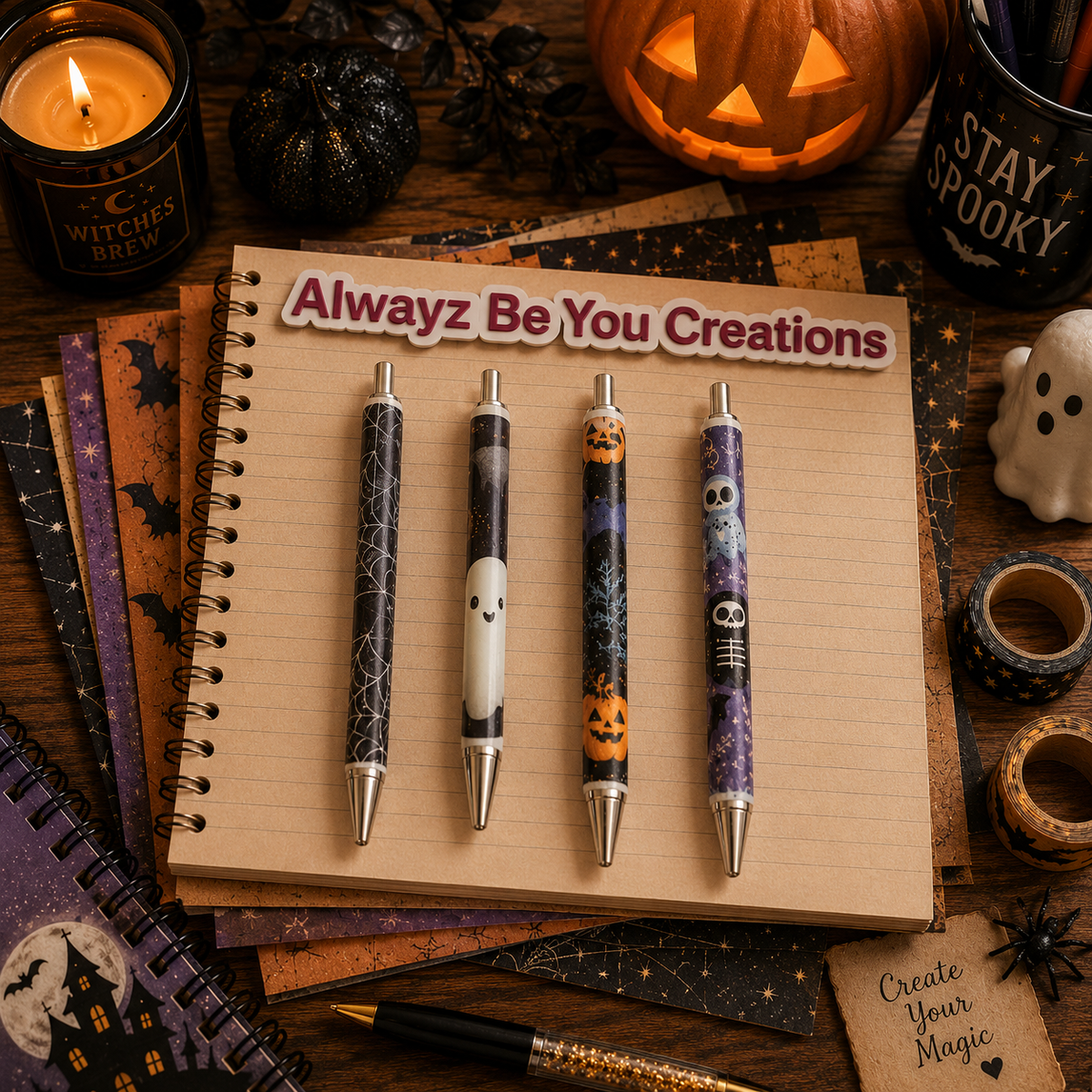 Halloween Themed Pens