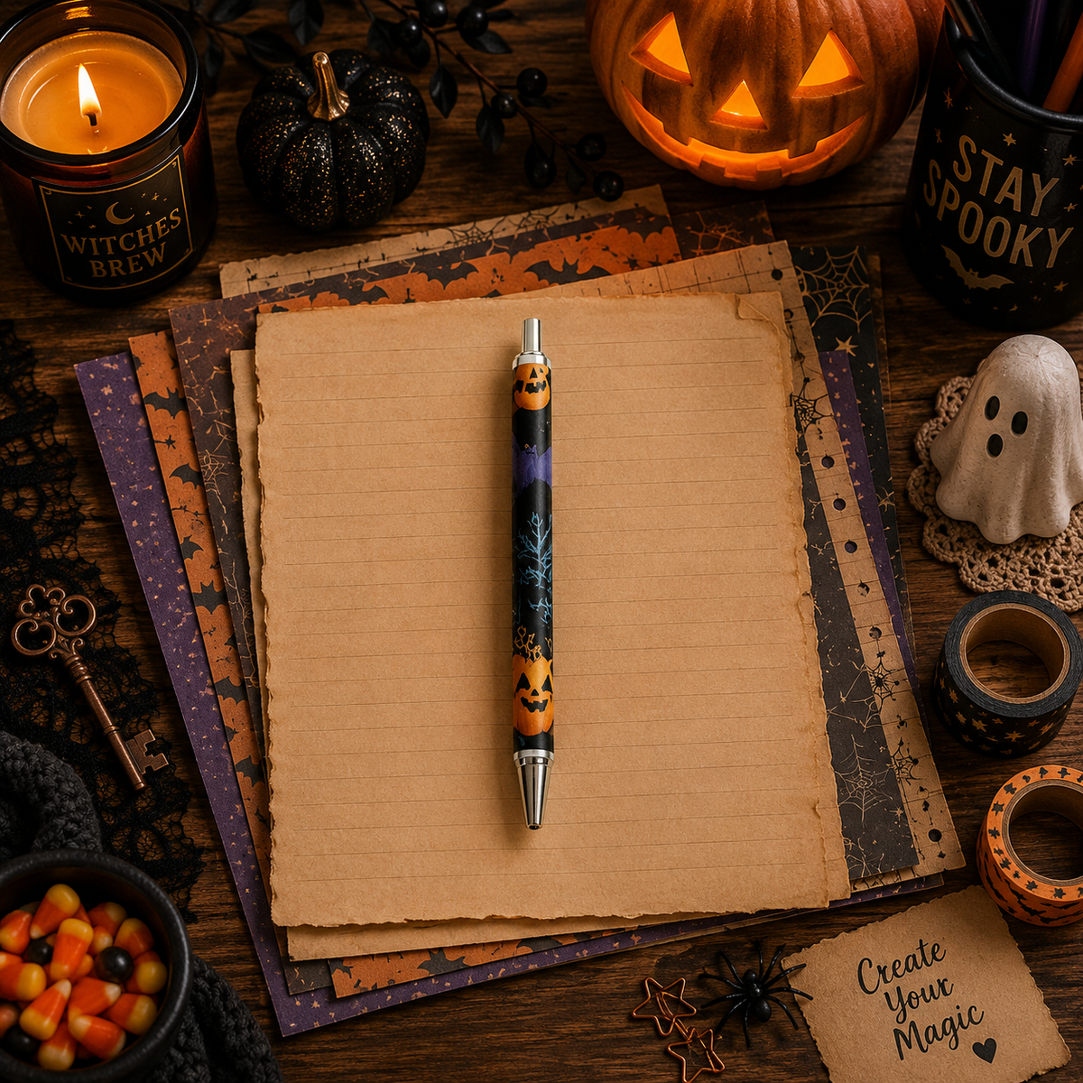 Halloween Themed Pens
